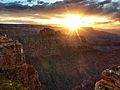 Grand Canyon Sunset and Light