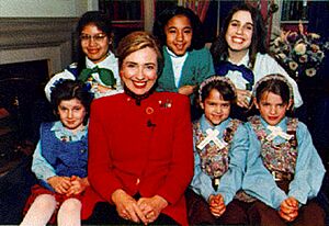 Hillary Clinton girl scout