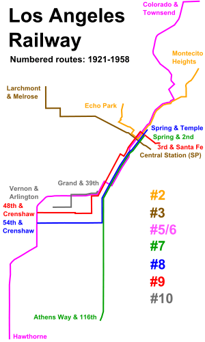 LARy numbered routes