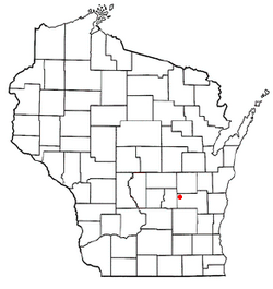 Location of Ripon (town), Wisconsin