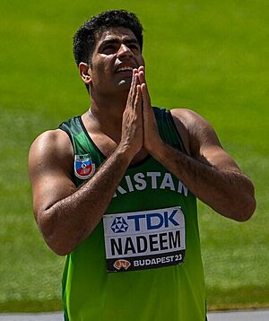 Arshad Nadeem Budapest 2023 (cropped)