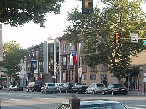 The intersection of Broad and Ritner Streets in June 2008