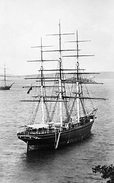 Cutty Sark - waiting in Sydney Harbour for the new season's wool