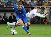 Daniele De Rossi Euro 2012 vs England