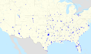 Dillard's footprint