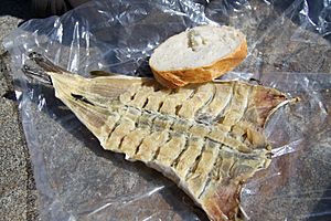 Dried fish in Greenland