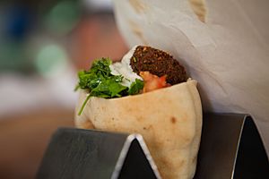 Falafel in a pita