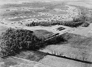 Jersey Homesteads aerial photo, 1930s