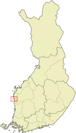 Location of Kaskinen in Finland