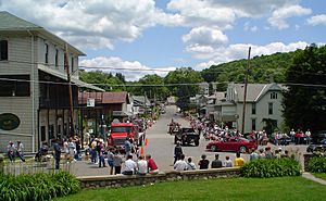 Downtown Liberty, Pennsylvania, circa mid-2000s, during the annual Blockhouse Festival Parade