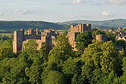 Ludlow Castle from Whitcliffe, 2011.jpg