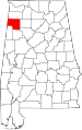 State map highlighting Marion County