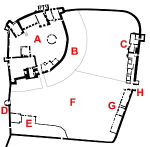 Map of Ludlow Castle