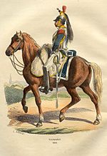 Napoleon Cuirassier in 1809 by Bellange