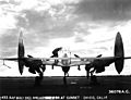 P-38 Lightning at sunset