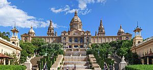 Palau Nacional Barcelona Pano 2013