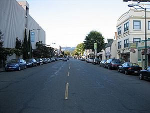 A look up Piedmont Avenue