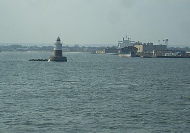 Lighthouse from Staten Island Ferry