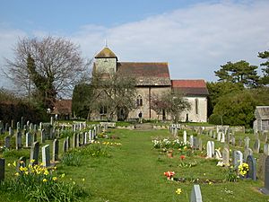 St John the Baptist's Church, Clayton, West Sussex - Churchyard and South Side