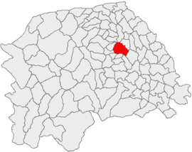 Location in Suceava County