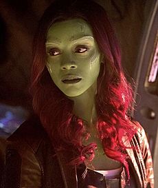 Zoe Saldana as Gamora