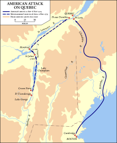 American attack on Quebec