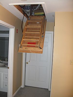 Attic ladder opening