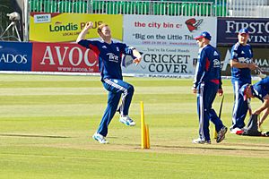 Ben Stokes bowling , 2013