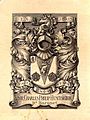 Bookplate of Sir Charles Philip Huntington, 3rd Baronet