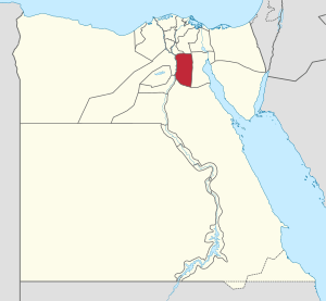 Cairo Governorate on the map of Egypt