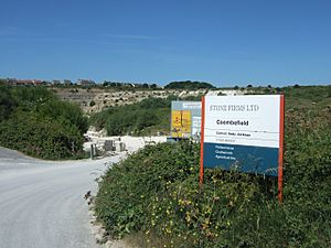 Coombefield Quarry entrance, Portland