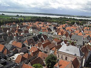 View of Elburg from the church tower