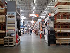 Home Depot, center aisle, Natick MA