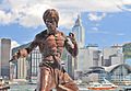 Hong kong bruce lee statue