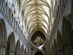 Interieur cathedrale de wells