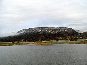 Log Hill Mesa on which sits Loghill Village.