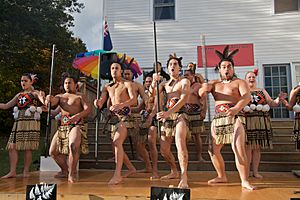 Maori dancers