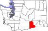 State map highlighting Benton County