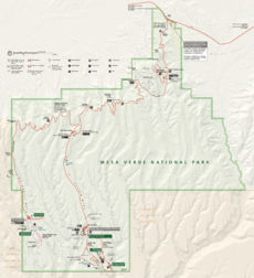 Mesa Verde park map