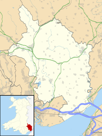 Raglan Castle is located in Monmouthshire