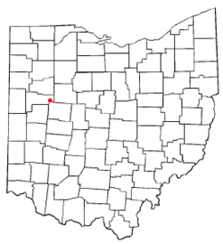 Location of New Hampshire, Ohio