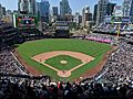 A photograph of a baseball diamond