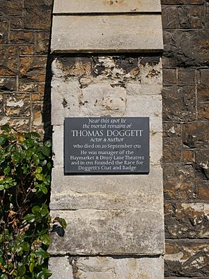 Plaque on the Southern Side of the Church of St John the Baptist, Eltham