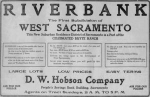 Riverbank Advertisement