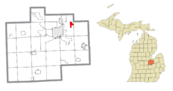 Location within Saginaw County