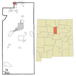 Location of Santa Cruz, New Mexico