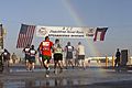 U.S. service members participate in the AJC Peachtree Road Race