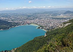 Annecy vue du mont Veyrier