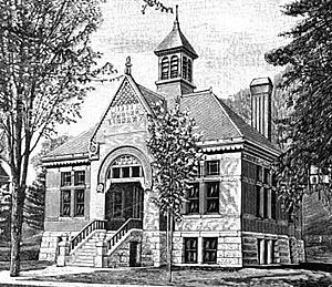 Brattleboro Library ca1895 Vermont crop