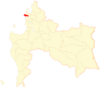 Location of Hualpén commune in the Biobío Region